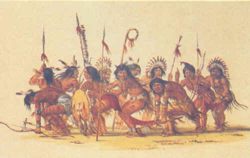 George Catlin War Dance oil painting picture